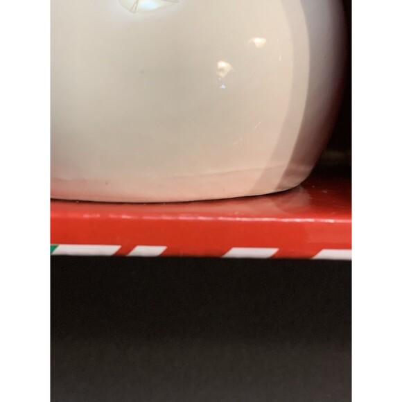 Peppermint Lane Smiling Santa Salt & Pepper Shakers Brown Red White Set of 2 - Picture 9 of 12